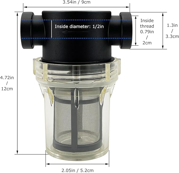 1/2" Female NPT in-Line Strainer - Image 2