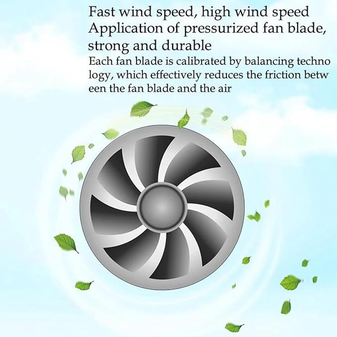 1'' 2'' Inline Duct Fan Booster Ventilation Fan Indoor Vent Blower Air Vent - Image 7