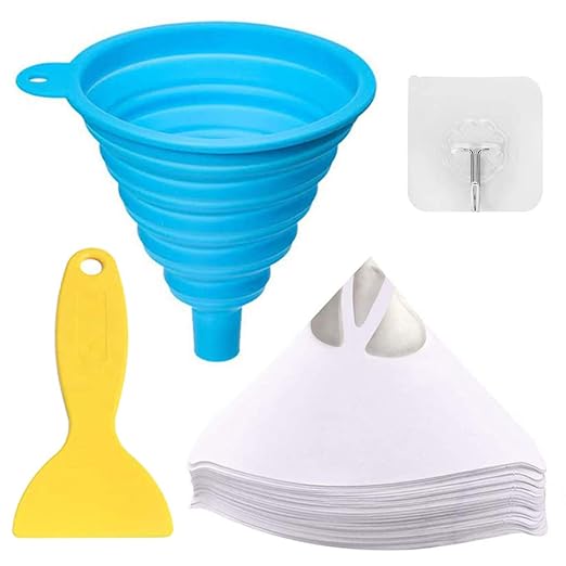 DAOKI 100 Pcs Paper Paint Filters 100 Micron Disposable Paint Paper Strainers by Unknown