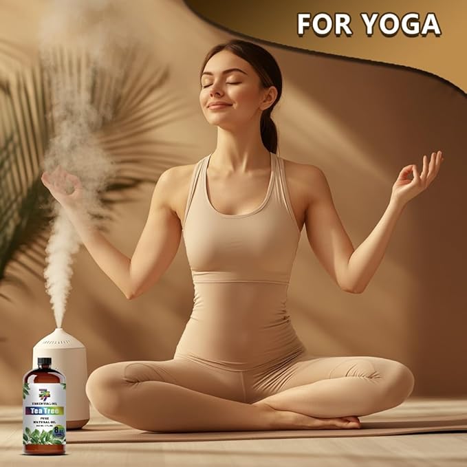 Tea Tree Essential Oil (8 oz / 240 ml) – Tea Tree Oils for diffusers, humidifiers, Home Baths, Cleaning Products, Yoga, DIY Soaps and DIY Scented Candles