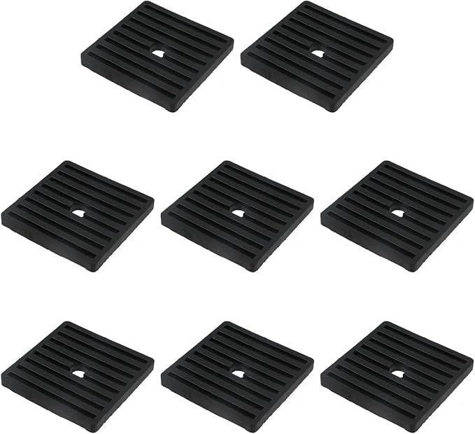 MY MIRONEY 8PCS 3.94” Square Rubber Anti-Vibration Isolator Pads, Air by MYMIRONEY