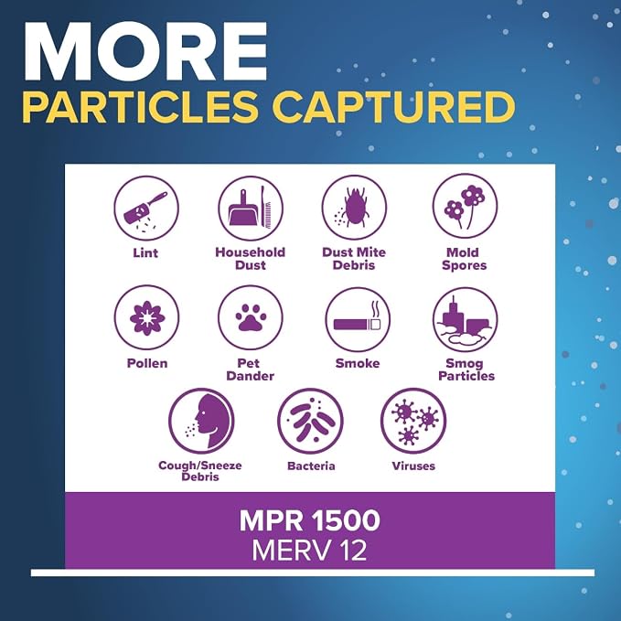 Filtrete 12x24x1 AC Furnace Air Filter, MERV 12, MPR 1500, CERTIFIED asthma & - Image 5
