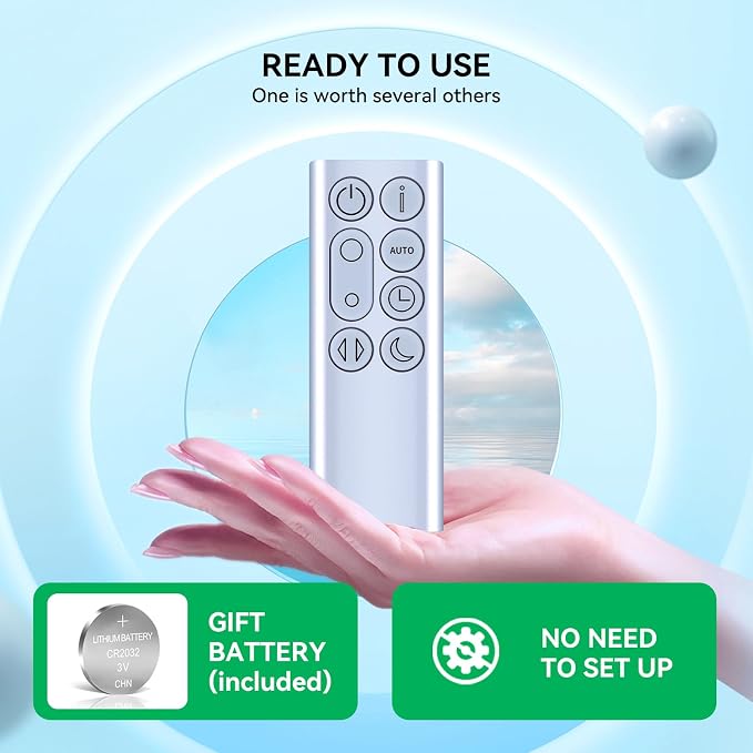 Replacement Remote for Dyson TP05 PH01 Remote | Easy pairing, responsive control - Image 2