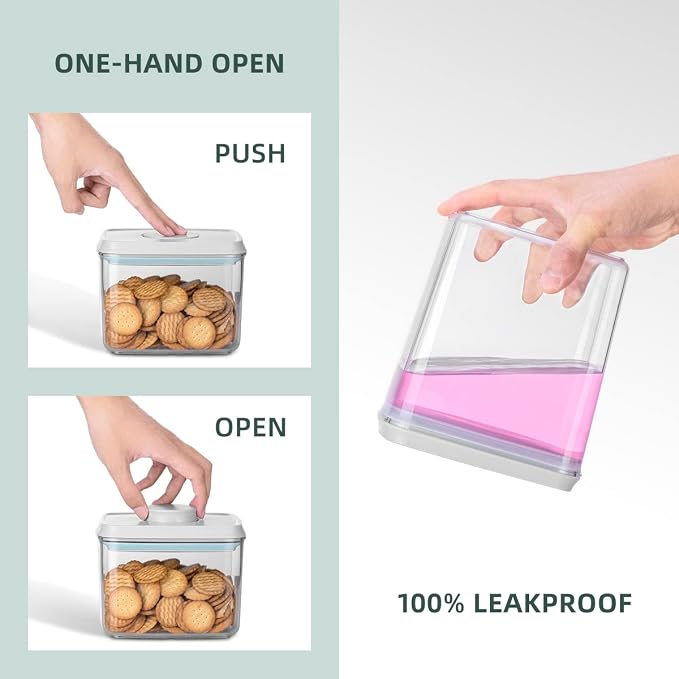 12 Pcs Pop Airtight Food Storage Containers - Image 2