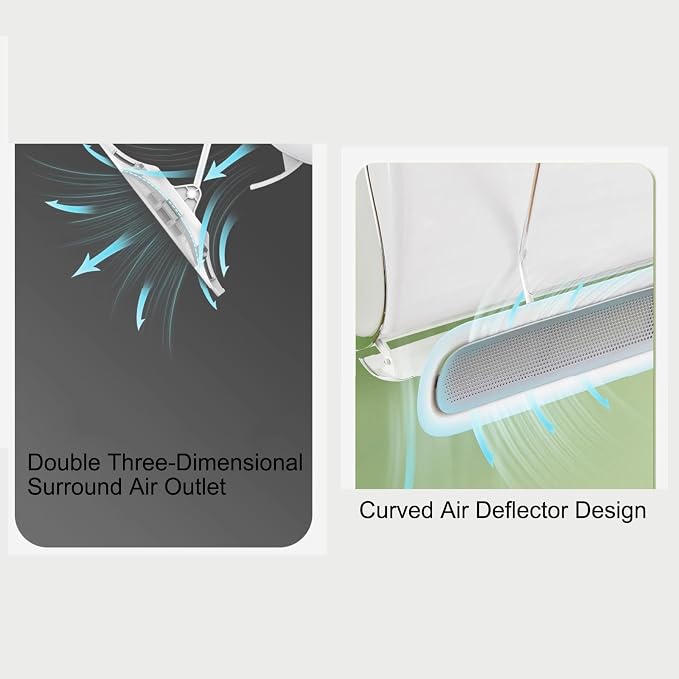 Activated Carbon Filtration Ceiling Air Vent Deflector, Air Conditioning - Image 8