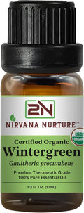 Wintergreen Essential Oil USDA Certified Organic, 100% Pure Natural Premium Grade, Undiluted