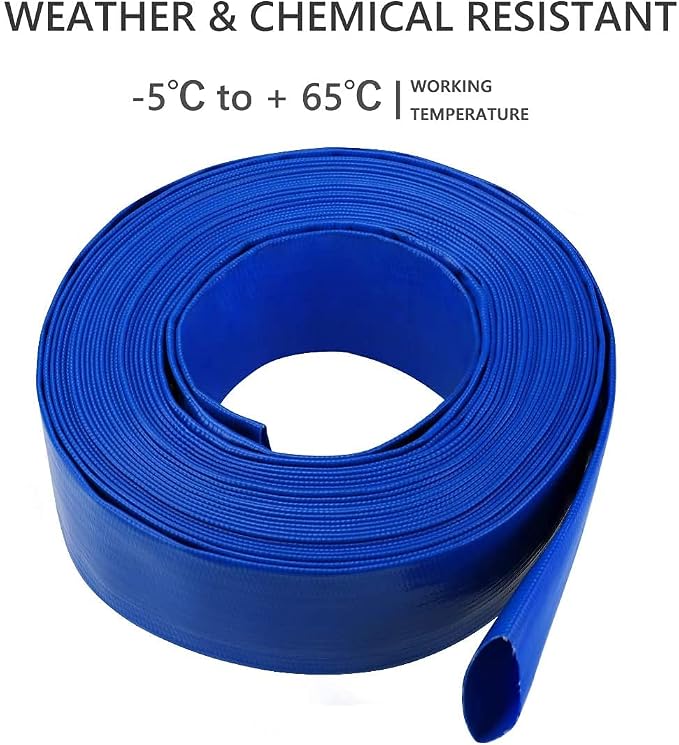 3” Diameter x 100' Blue Backwash Hose - Image 8