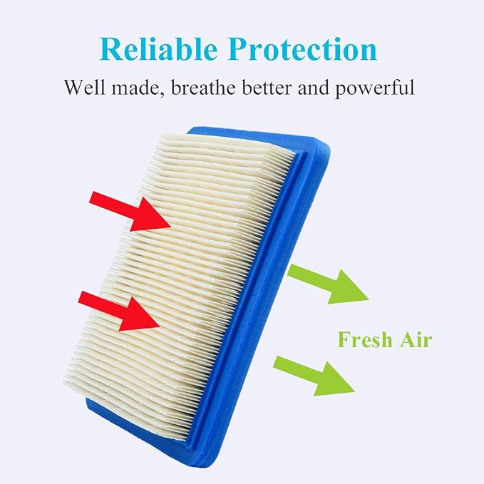 HOODELL 10 Pack 491588S Air Filter + 394358 Fuel Filter Compatible - Image 2