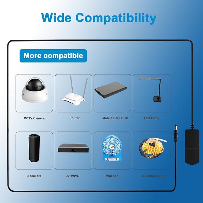 6V 2A Power Supply Adapter 6V 2A Replacement Charger 100V-240V AC Power Adapter - Image 3