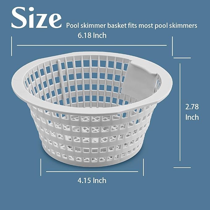 2-Pack Pool Skimmer Basket Replacement - Image 2