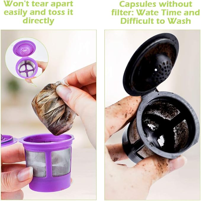 CAPMESSO Disposable Coffee Paper Filters Replacement Kerig Filter Compatible - Image 3