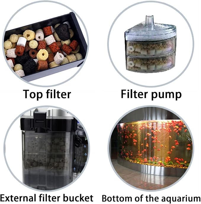 GOLDEAL Bio Balls Ceramic Rings Set, Aquarium Biological Filter Media - Image 4