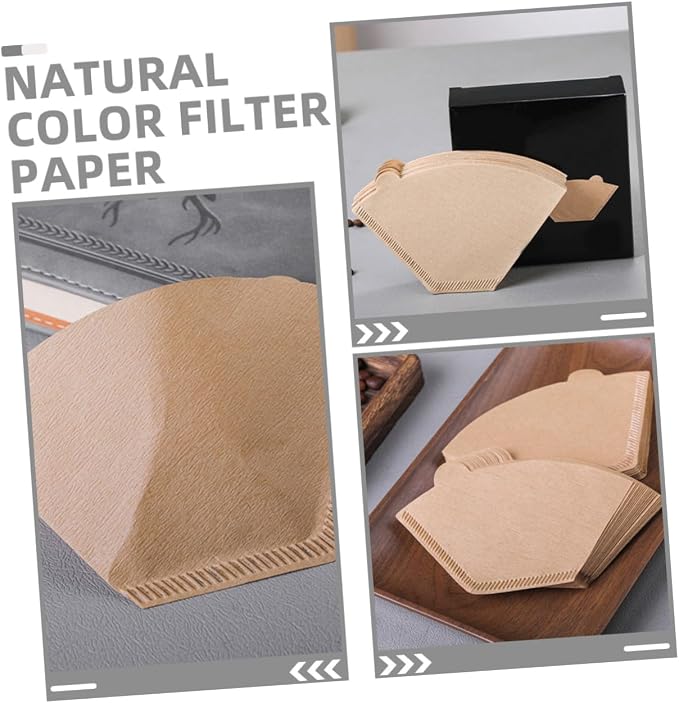 200pcs Unbleached Coffee Filter Papers - Image 3