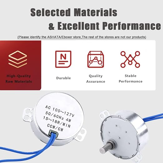 1 Piece 4 Sizes AC 100V-127V 4W 50/60Hz Synchronous Motor - Image 5