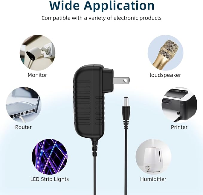 AC Adapter Compatible with GoveeLife Govee Life Smart Mini Air Purifier H7126 - Image 4