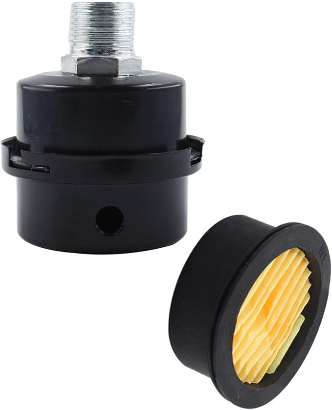 6PCS Air Compressor Intake Paper Filter Sound Muffler Accessories, Air - Image 2