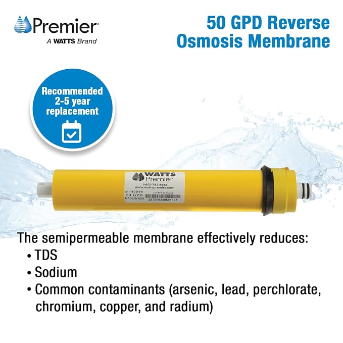 Watts Premier RO Water Filter 50 GPD Semi-Permeable Membrane Replacement - Image 7