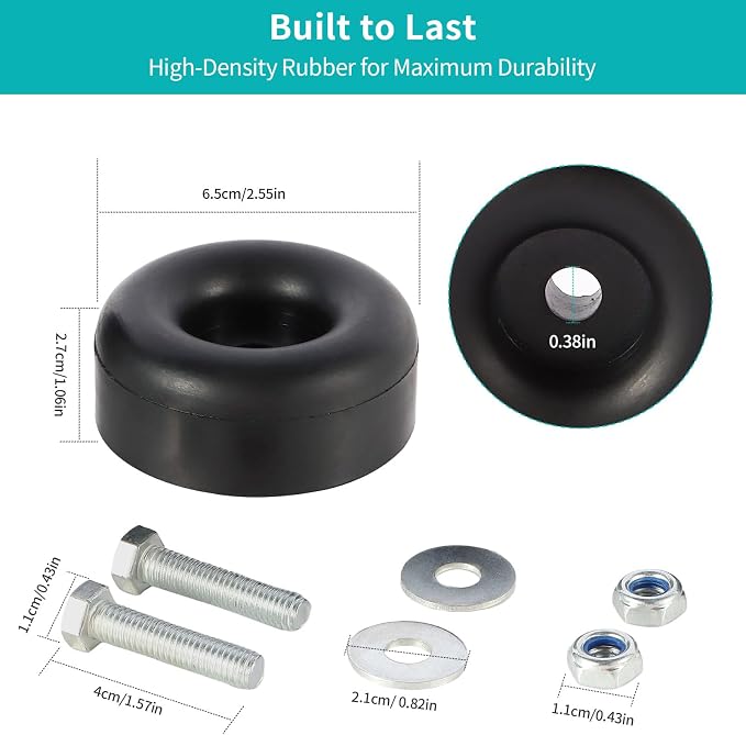 Heavy Duty Anti-Vibration Rubber Foot Pads - Image 4