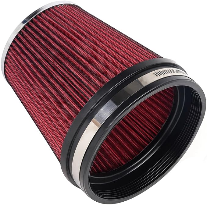 MUGE RACING 6" 152 mm High Flow Inlet Air Filter, Air Intake Cone Filter by MUGERACING