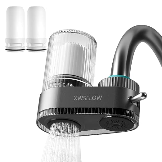 Faucet Filter with 2 Filter cartridges by Unknown