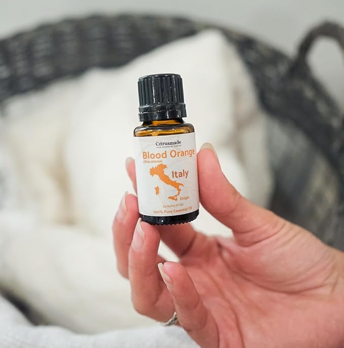 Blood Orange Essential Oil - Direct from Citrusmade in Sicily - Pure Essential Oil for Diffusers and Aromatherapy - Natural Citrus Scent | 100% Pure Therapeutic Grade (22lbs)