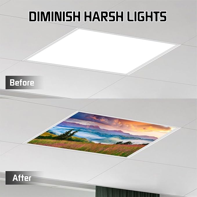 2PCS Landscape Magnetic Fluorescent Light Covers - Image 4