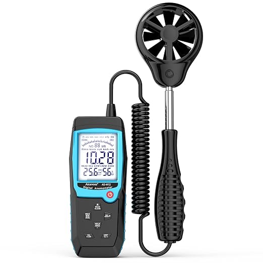 H12 Digital Anemometer Handheld Wind Speed Meter by Professionalelectriciantools
