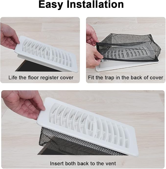 Floor Register Cover Trap, Floor Air Vent Cover Screen - Image 5