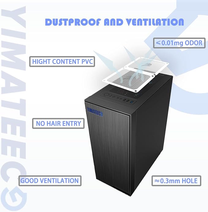 140mm Fan Filter PC Dust Filter Computer Fan Grills Dust Mesh Magnetic Frame PC - Image 5