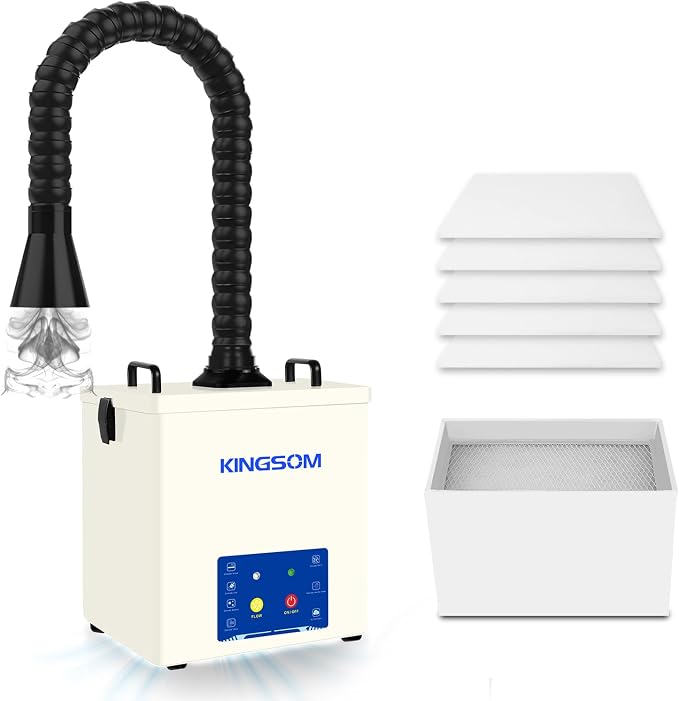 KINGSOM 100W Solder Fume Extractor 210m³/h by THEESSENTIALCHOICEFORTOOL