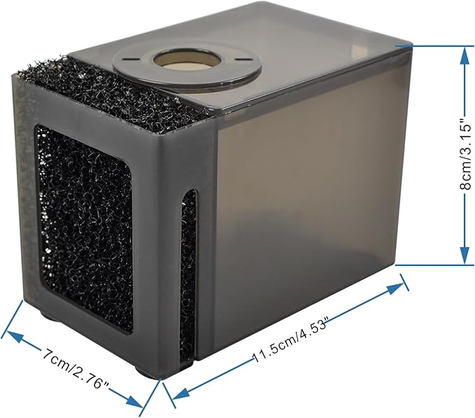 CONQUERALL Small Aquarium Pump Protective Box 11.5×7×8cm PreFilter Sponge Cover - Image 3