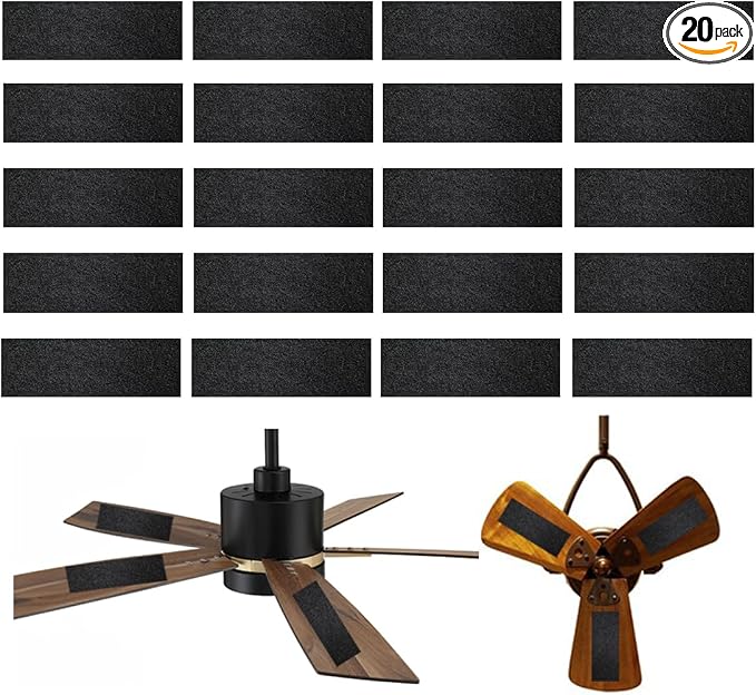 20 Pack Ceiling Fan Filters for Blades by Grafken