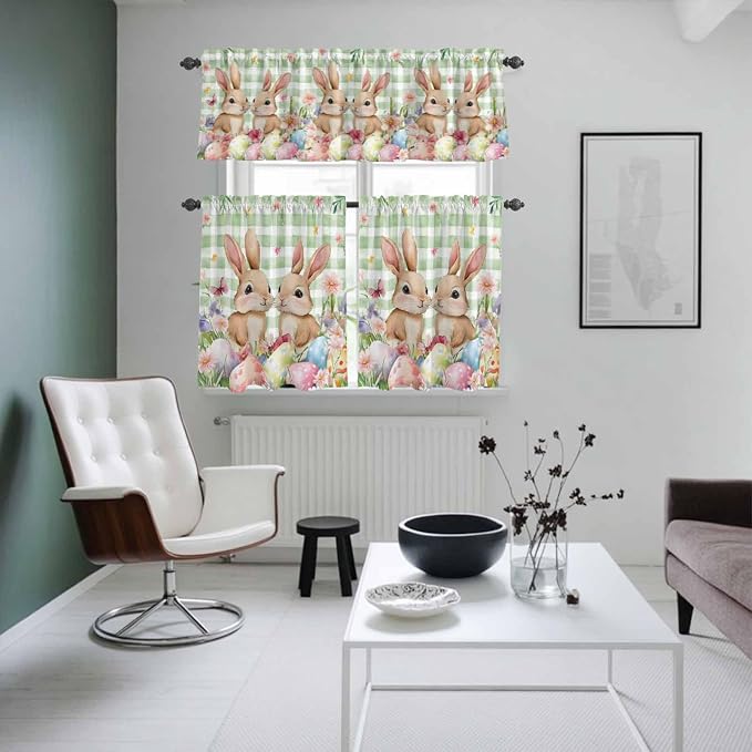 Easter Kitchen Curtains Set 3 Piece - Image 8