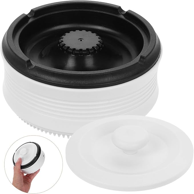ARTIBETTER Smart Ashtray for Home and Office, Ivory White Rechargeable Auto Ash - Image 7