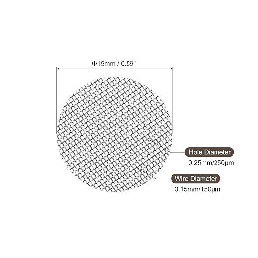MECCANIXITY Pipe Screen Stainless Steel Screens, 9/16 Inch Diameter - Image 2