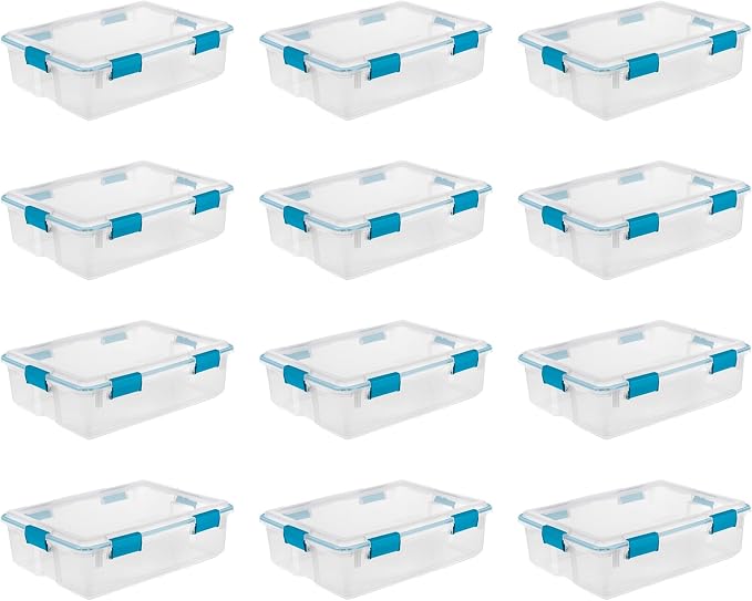 Sterilite 12-Pack Gasket Box, Weather-Resistant Storage Bins - Image 8