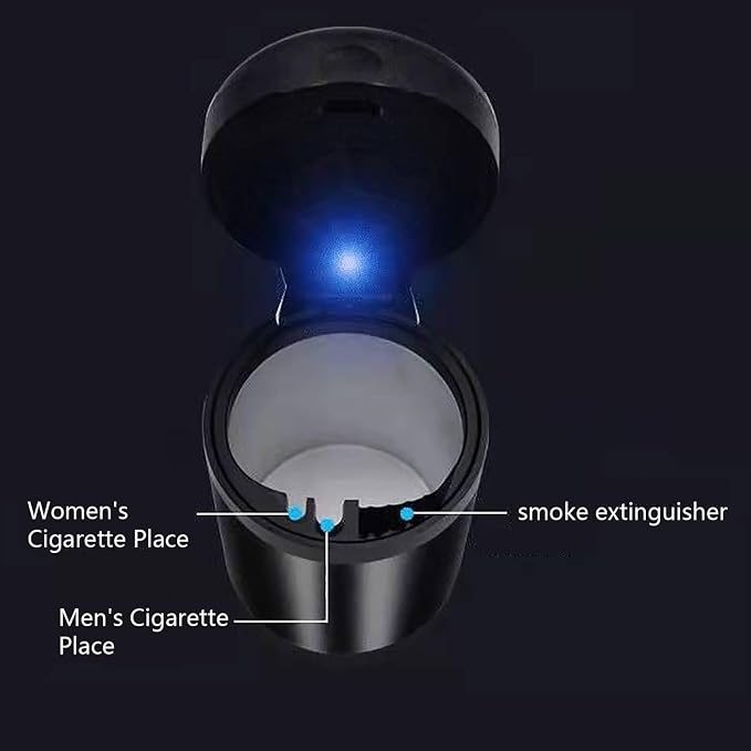 Car Ashtray Built-in Aromatherapy Tablets to Purify The Air Removable Inner - Image 3
