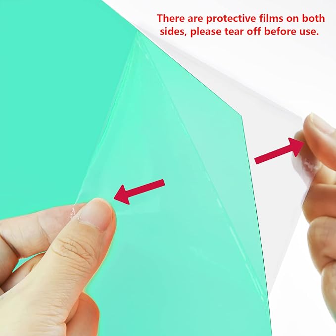 Lystaii 9pcs Gel Light Filter Color Correction Colored Overlays Transparent - Image 3