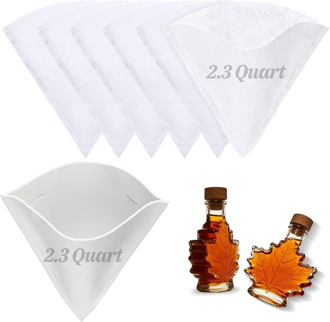 6pcs 2.3 Quart Maple Syrup Filter Cone Set by Aulock