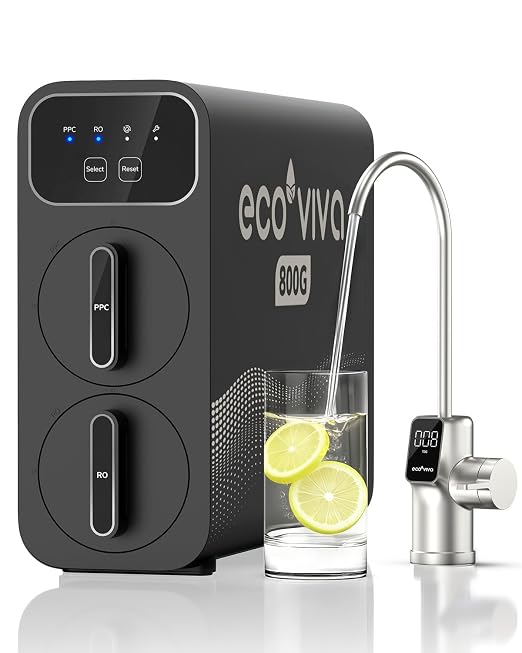 Ecoviva E8 800 GPD Reverse Osmosis Water Filter by Ecoviva