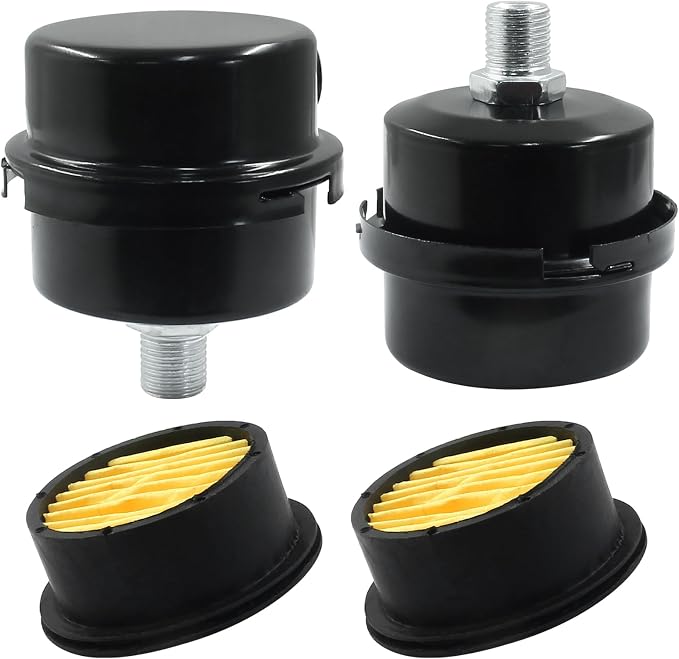 Hordion 2 Pack Air Compressor Silencer, 1/4" Thread Air Compressor Intake - Image 4