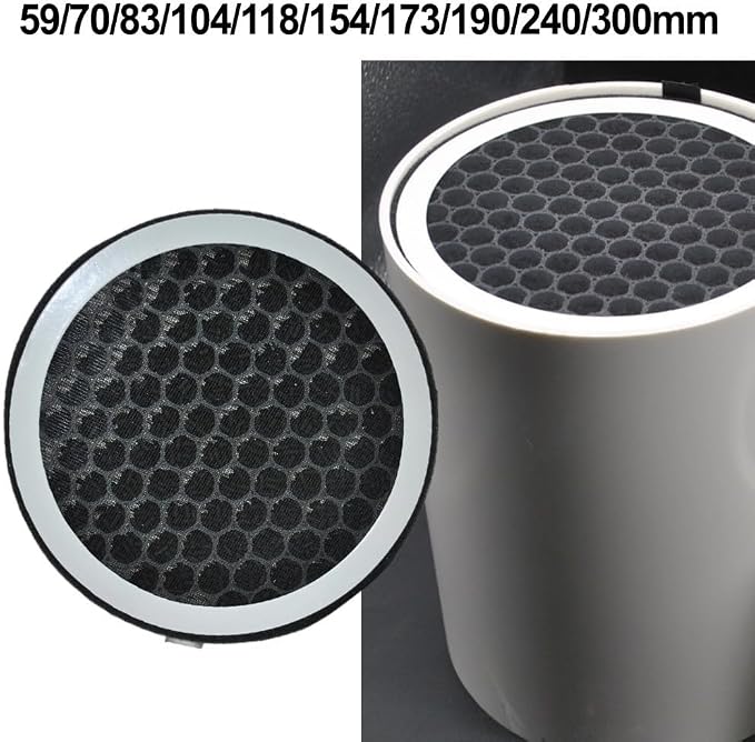 Activated Carbon HEPA Filter for PVC Pipe Air Systems, Round Duct Filter - Image 9