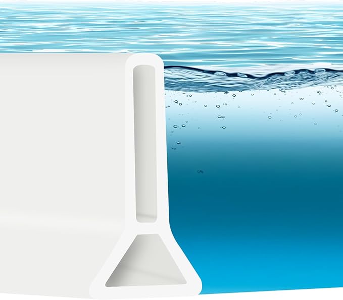 1.96'' High Shower Threshold Water Dam Collapsible 67IN Shower Water Splash Guard for Shower Water Blocker for Wet and Dry Separation Bathroom and Kitchen (67 Inch)