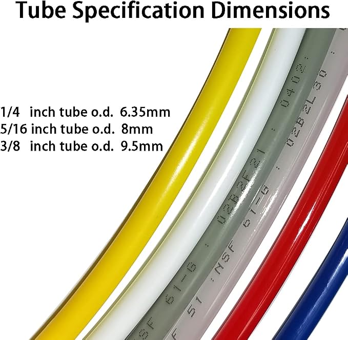 Food-Grade Quick Connector Push-In Tube Fitting, 5/16" to 1/4" O.D. Reducing - Image 5