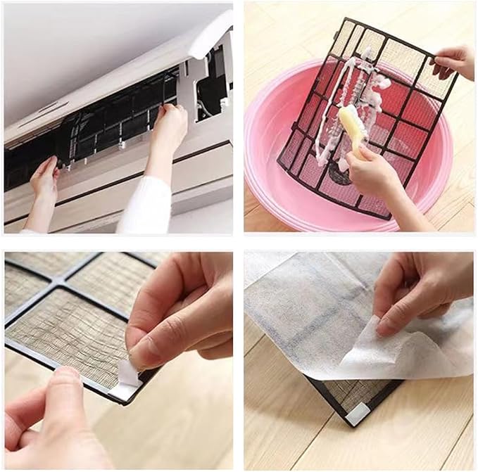 10 Pack Mini Split Air Conditioner Vent Filters Cover Anti-Dust Secondary Air - Image 3