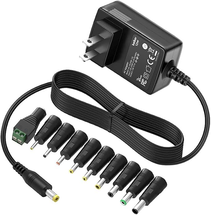 Belker 12W 12V 1A AC DC Adapter Wall Charger Power Adapter Supply 5.5 x 2.1mm - Image 8