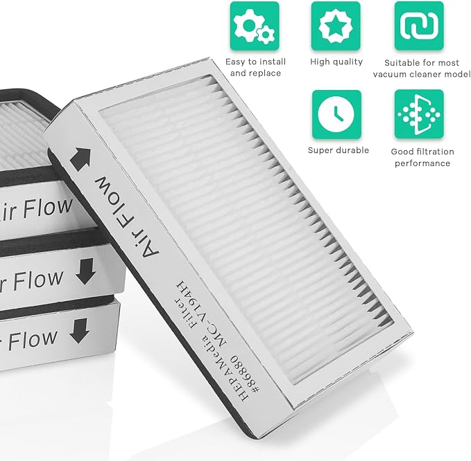 4-Pack -EF-2 86880 Exhaust Vacuum HEPA Filters - Image 8