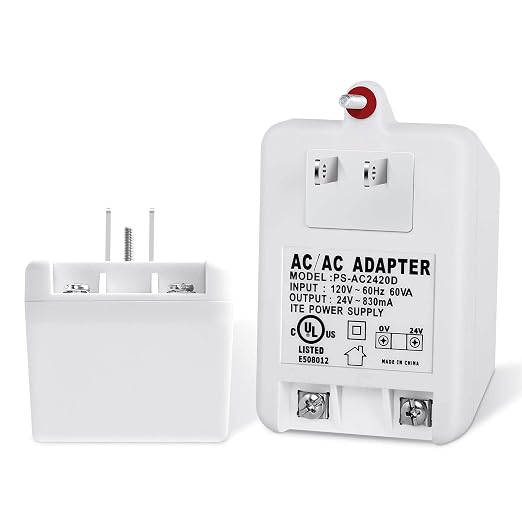 24V 830mA Thermostat and Doorbell Transformer, Wall Transformer - Image 4
