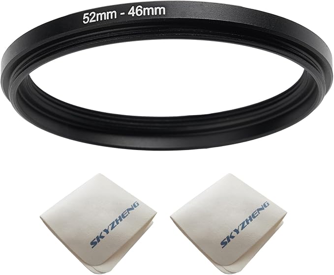 52mm Lens to 46mm Camera Lens Adapter 52mm to 46mm Step Down Ring Adapter Ring by SKYZHENG