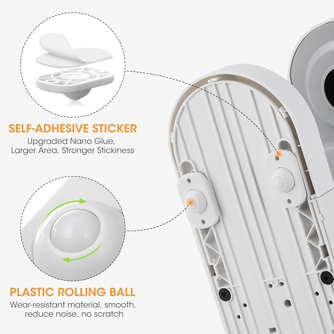 Aieve Self Adhesive Caster Wheels, 8 Pack Appliance Rollers - Image 3